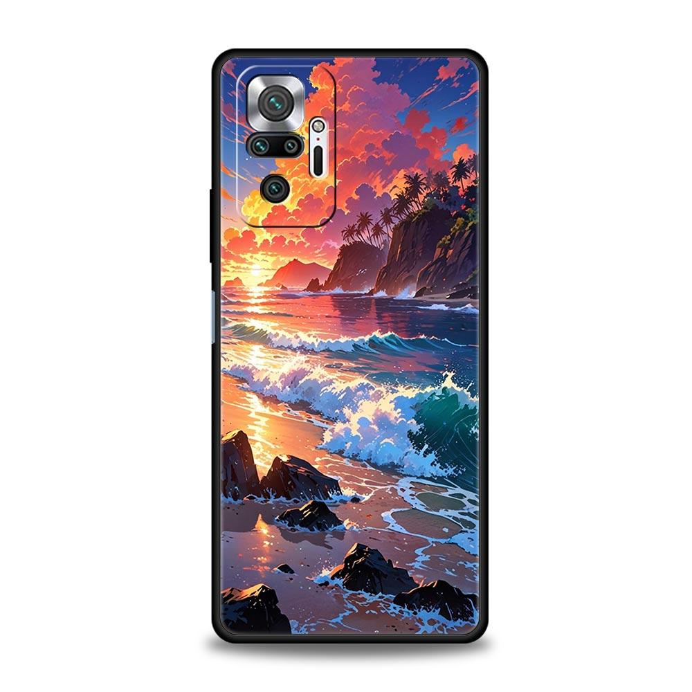 Phone Case For Xiaomi Redmi Note 14 13 12 5G 11 10 Pro Plus 4G 9S 9 14C 13C 12C 10C 9C 9A Soft TPU Cover Landscape Art
