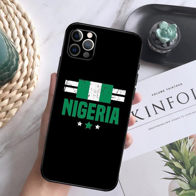 Etui na telefon z flagą Nigerii Dla iPhone 16 Pro 11 12 13 14 15 Pro Max Mini XS X XR 7 8 16 Plus Pokrowiec Coque