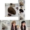 Classic Chic Winter Beret For Women Soft Cotton Blend Warm And Windproof