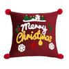 Square Christmas Pillow Covers Cartoon Santa Claus Xmas Pillowcase  Christmas Decor