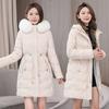 Winter Women Parka Fur Hooded Jackets Thicken Warm Cott-padded Puffer Coat Casual Lg Parkas Clothes Loose Outerwear