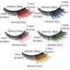 Soft Cat Eye False Eyelashes Fluffy Faux Mink Wispy Lashes Colored Anime Lashes  Makeup