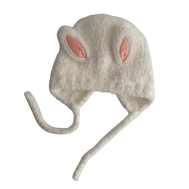 Cute Cap Autumn Winter Kids Newborn Baby Cap Knitted Warm Crochet Rabbit Ear Beanie Unisex Baby for 5 months to 3 Years