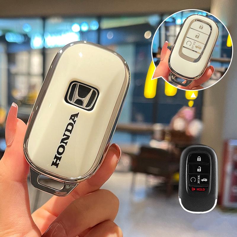 

New TPU Car Remote Key Case Cover Holder Shell Fob For Honda Civic 11th 2022 5 Buttons Protector Holder Fob Keyless Accessories