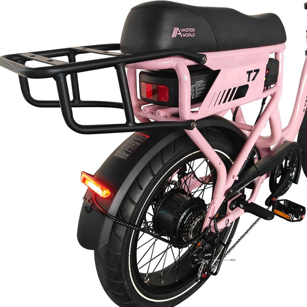 AVDL T7 20 Inch Fat Tire Electric Bicycle for Adults 250W Powerful Motor 48V 18Ah Large Capacity Battery All Terrain E-Bike for Outdoor Riding