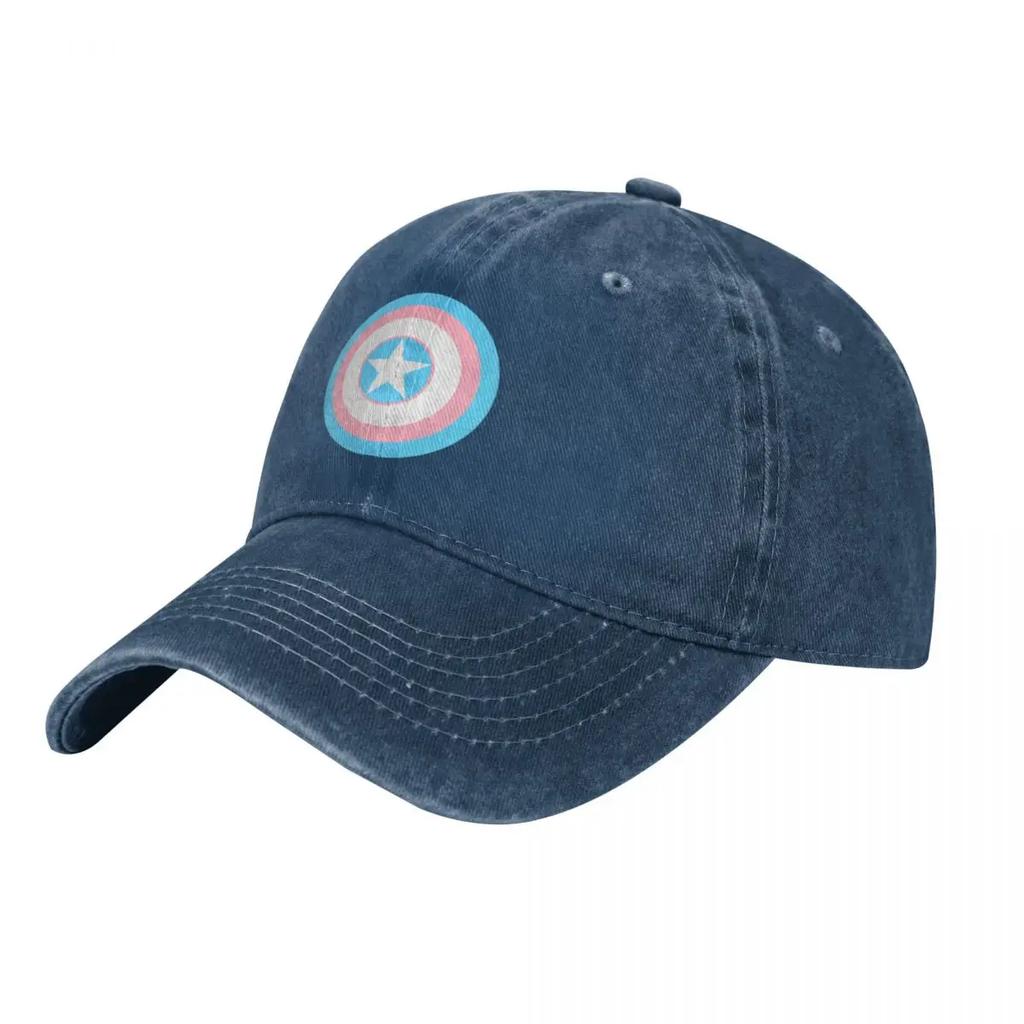 Trans Shield Racerback Baseball Cap Cotton Hats Cowboy Caps Unisex