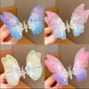Colorful Beautiful Moving Wings Pearl Big Butterfly Hair Clip for Girls Sweet Hair Decorate Hairpin