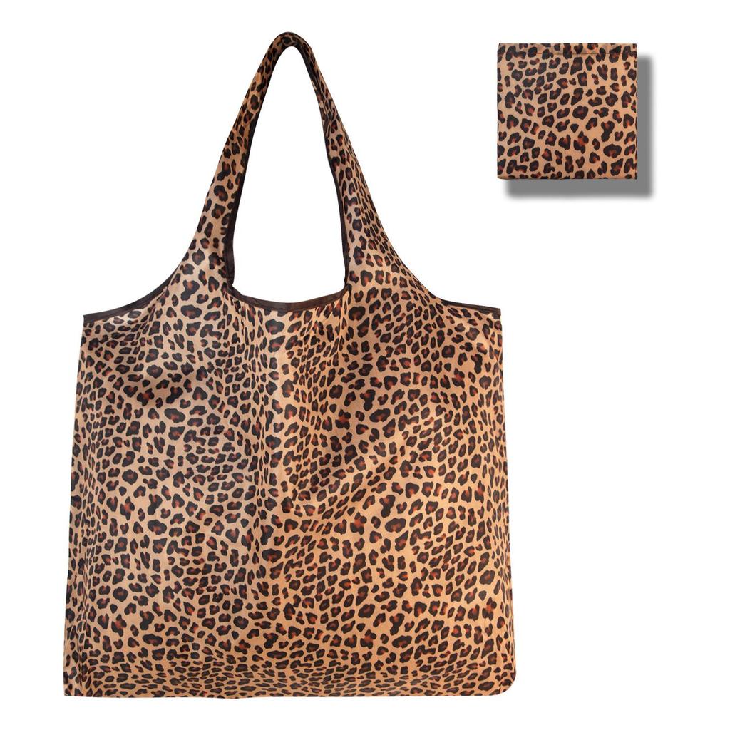 Eco-Friendly Large Capacity Foldable Tote Bag - Creative, Portable, Printed, and In Stock