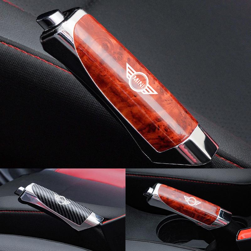 Car 2.5x3.3x13cm Carbon Fiber Handbrake Grip Protector Anti-Slip Cover For BMW Mini Cooper R50 R53 R55 R56 R60 R61 F54 F55 F56 RR3