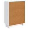 Sideboard High Gloss White 66 x 34.5 x 90 cm Particleboard