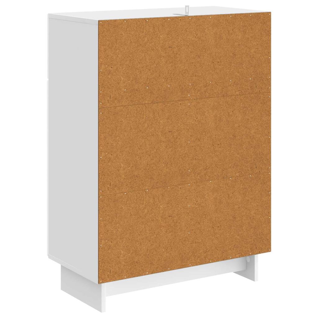 Sideboard High Gloss White 66 x 34.5 x 90 cm Particleboard