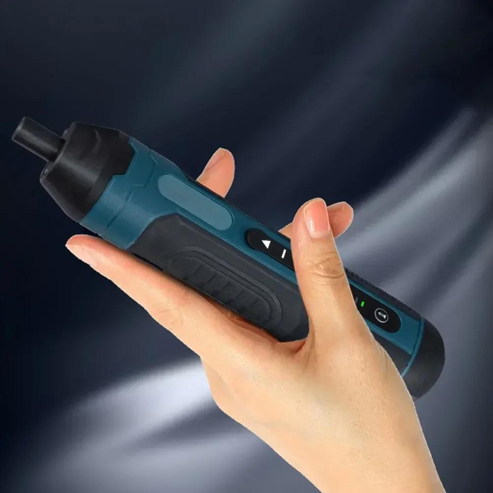 Large Torque Electric Screwdriver Manual Tool Ratchet Screwdriver Set Mini Electric Drill Hand Tools With Flashlight