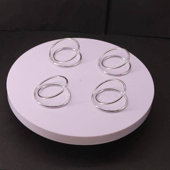 6/12Pcs Golden Napkin Rings Alloy Spiral Design Napkin Holders Buckles Family Dinner Wedding Party Table Decoration