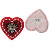 3 Stück 3 Stile Liebe Aufbügeln Glitzer Pailletten Herz Perlen Aufnähen Aufnäher Applikation Kleidung für Handtasche