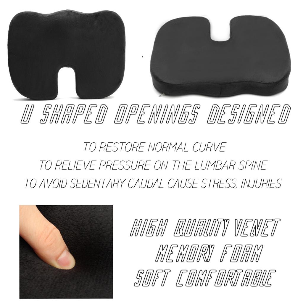 Memory Foam Kissen Steißbein Orthopädische Schmerzlinderung Bürostuhl Sitz U Kissen
