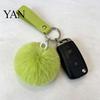 Backpack Charms Faux Fur Pom Fluffy Ball with Elastic Loop Cute for Hats Plush Bag Charm Craft Projects Hat Accessories