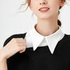 Chiffon Fake Collar Ladies Bottoming Shirt Women False Collar for Sweater Autumn and Winter Solid Color Detachable Collar
