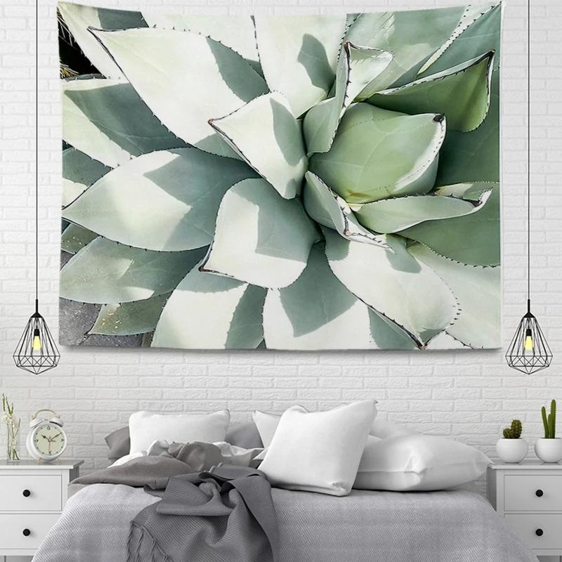 Flowers and Succulents Tapestry Home Wall Decoration Tapestry Office Living Room Tapestry