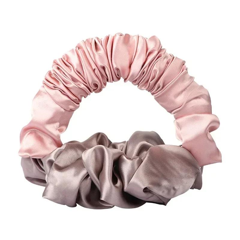 Heatless Curling SilkS Scrunchies Soft Elastic Satin Silk Scrunchies Hair Ties Sleepy Styling Accessories Ponytail Holder