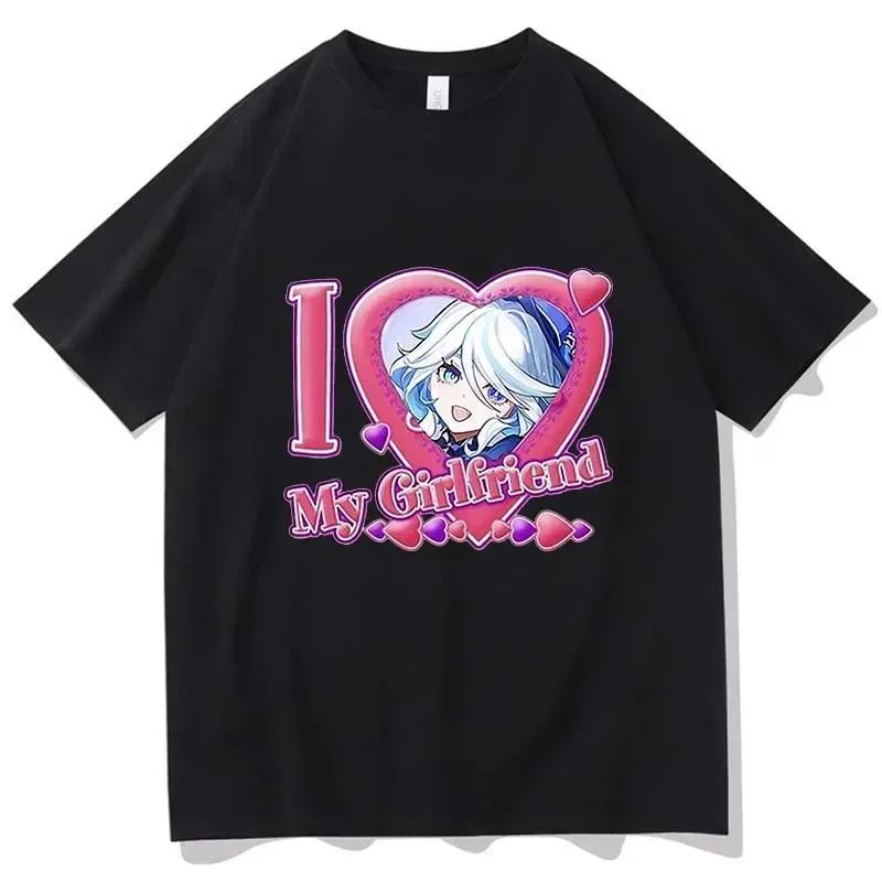 Anime Heart I Love My Girlfriend T-shirt L