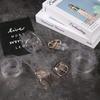 Invisible Wide Clear Punk Waist Belt Round Square Heart Waist Strap Transparent Waistband