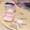 Simple macaroon contact lens box Cosmetic Contact Lenses box portable compact high value storage box, practical and simple