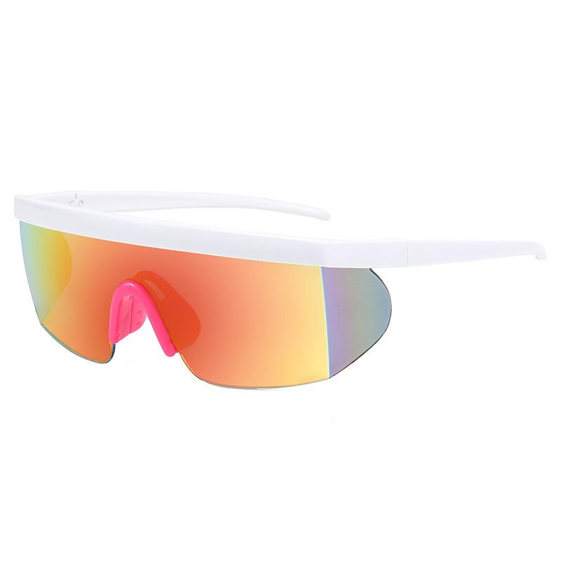 

19103 Fashion Sunglasses Cross Border Personalized Large Frame Outdoor Sports Cycling Glasses Wholesale