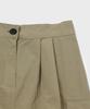 Slow Record House Nylon Cargo Mini Skirt_Beige