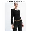 UR2025 Women's Color Block Faux Two-Piece Knit Top