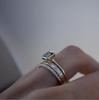 He Cheng Fashion: Women's Gold-Plated Sapphire Crystal Three-Piece Jewelry Set