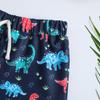 Children's Dinosaur Print Quick-Dry Swim Trunks - Toddler & Boys' Cute Flat-Leg Shorts