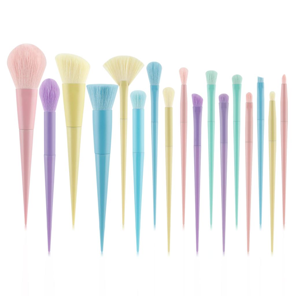 16 Color Makeup Brush Set Portable and Cute Loose Powder Brush Eyeshadow Brush Multifunctional Soft Beauty Tool