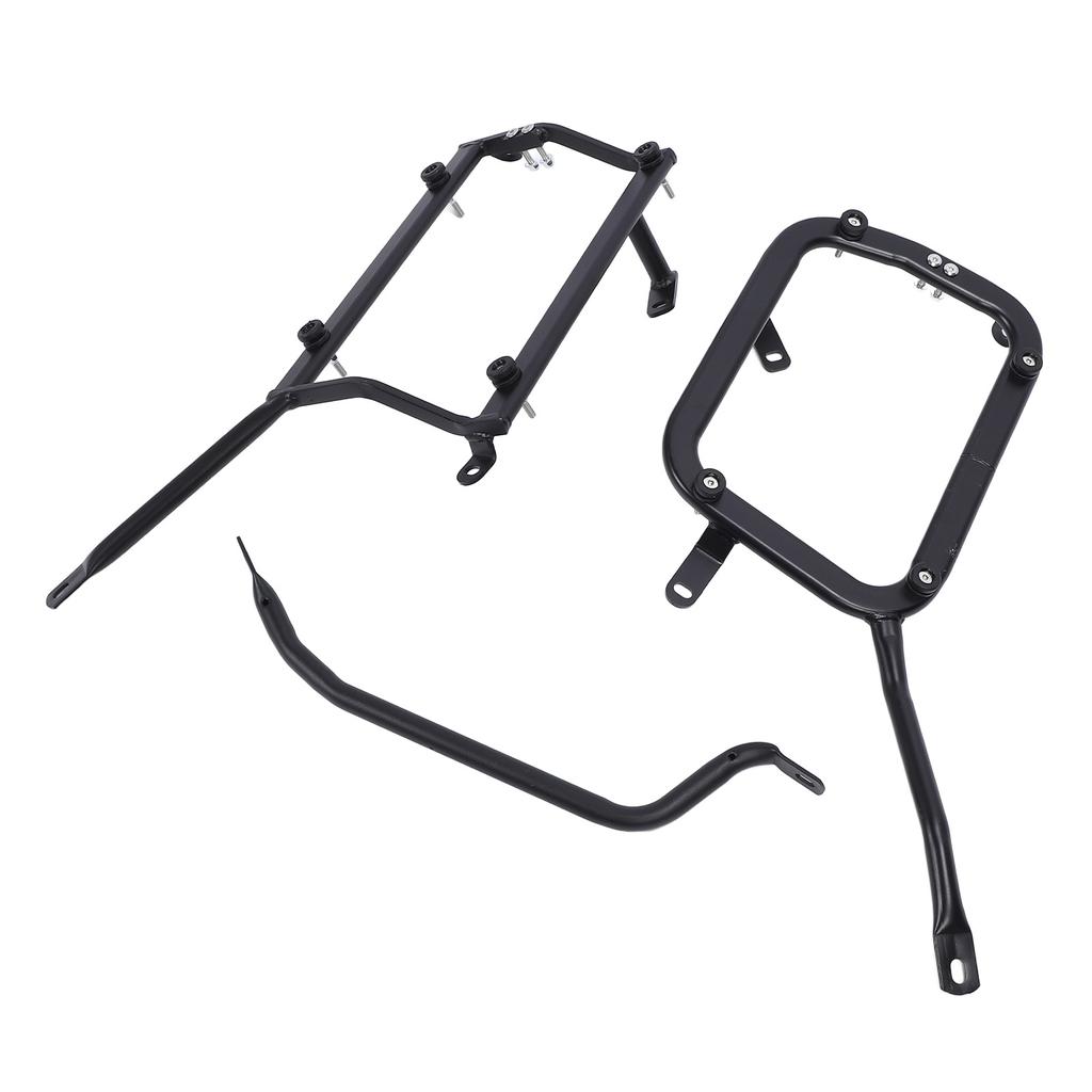 Motorcycle Side Luggage Rack Metal Strong Load Bearing Enhanced Safety Side Storage Rack