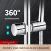 Adjustable No-Drill Shower Head Holder with Sliding Sleeve