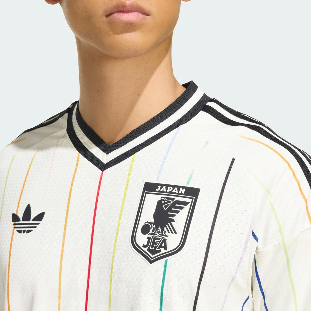 adidas Japão 26 Fora Autêntico Camisa Off White/Preto Masculino Tops KD3348