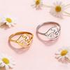 Bague Triskèle Triskélion Acier Inoxydable Triple Spirale Amulette Anneaux de Doigts Bijoux Vintage Cadeau d'Anniversaire pour Femmes