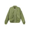 Puffer Jackets Men's Green Stand Collar Moderate FB7317-340