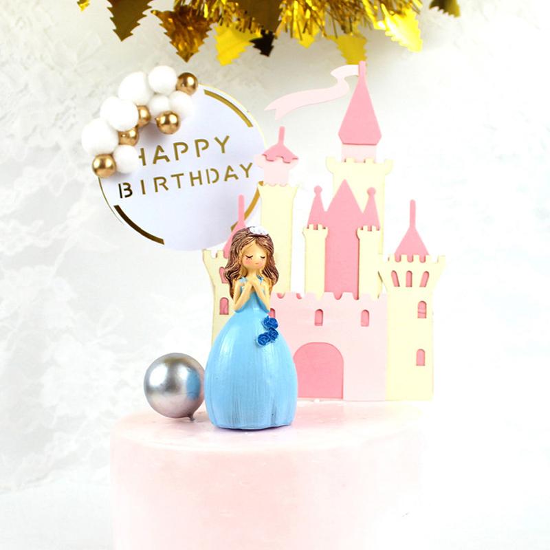 Palace Princess Cake Topper For Wedding Birthday Baking Supplies Party Decor