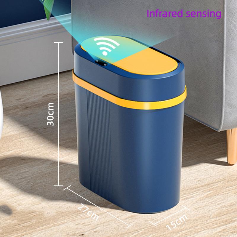 Induction Trash Can Kitchen Bathroom Gap Smart Trash Can Household Automatic Induction Trash Can Paper Basket Batch