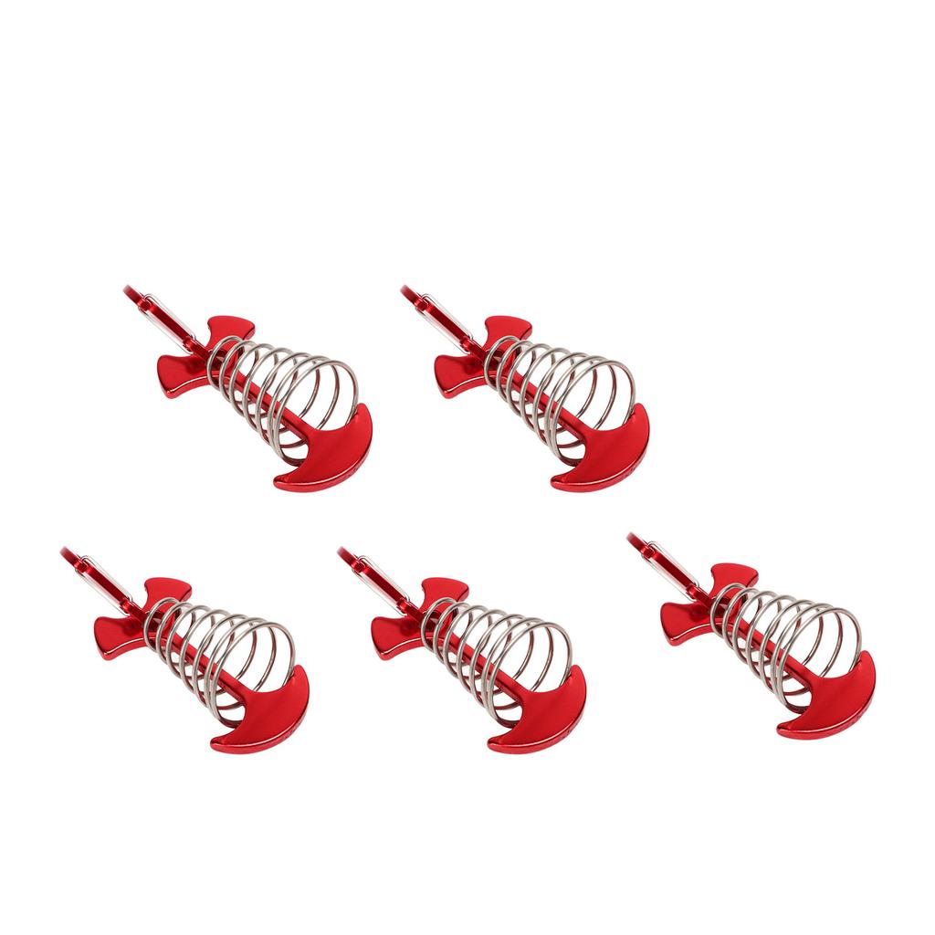 5 BUC. Piroane Ancoră de Punte Os de Pește Cort Copertină Cârlig cu Arc Cataramă de Fixare Frânghie de Vânt Ajustabilă Punte