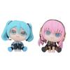 Kawaii Hatsune Miku VOCALOID Fufu Chibi Figurine Cartoon Doll Desktop Ornament Action Figures PVC Models Anime Collectibles