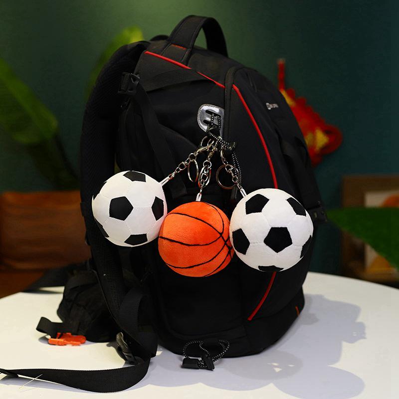 

Creative Spherical Football Plush Keychain Pendant - Sports-Themed Small Gift for Men 9cm