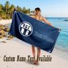 FC Zürich Design Beach Towel Custom Text Large Towel for Beach Vacation