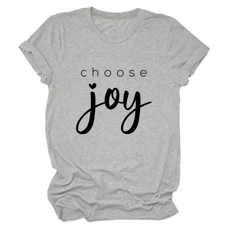 Simple casual temperament versatile women's round neck short-sleeved T-shirt base