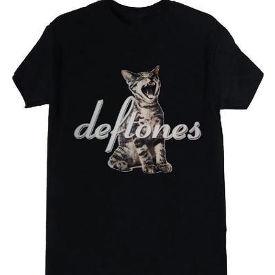 Deftones Λογότυπο Γάτας Νέο Μαύρο T-shirt