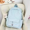 Schoolbag Japanese ins small fresh solid color versatile schoolbag large capacity junior high school student backpack leisure travel backpack