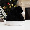 Customizable Plush Christmas Hat for Adults - Available In Red, Green, Pink, Blue, Black, Grey, and Purple with Logo Embroidery Options