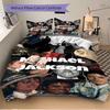 Michael Jackson Pop Print 3Pcs Bedding Setduvet Cover With 2 Bedropillowcase Home Birthday Gift
