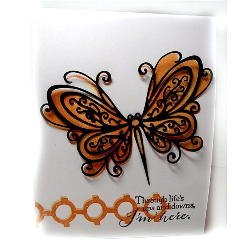 Kelebek Metal Kesme Kalıpları DIY Scrapbooking Albüm Kağıt Kartlar Dekoratif El Sanatları Kabartma Kalıp Kesimleri