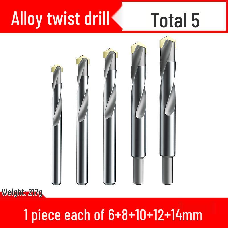 Premium Tungsten Steel Alloy Drill Bit - Super Hard, Stainless Steel Twist for Drilling
